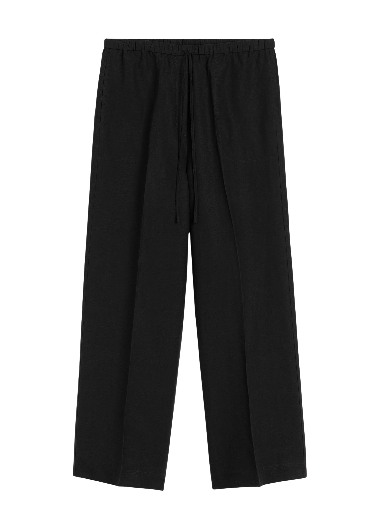 Toteme Fluid drawstring trousers in Black