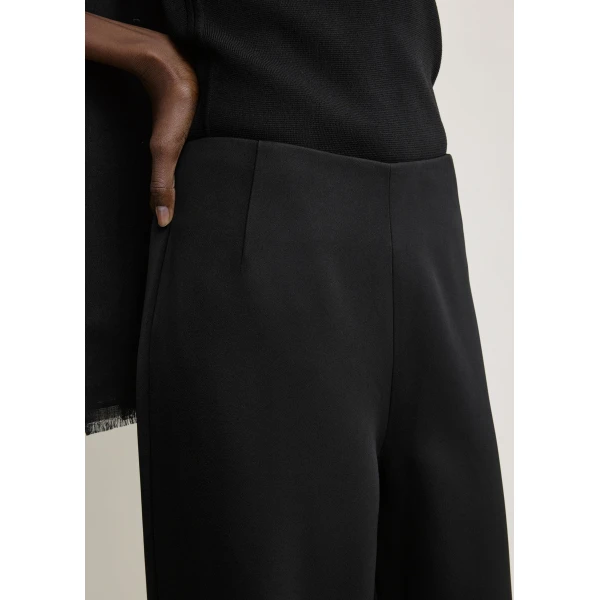 Totême Fluid satin trousers in Black - Pants - Scandinavian Minimalist Luxury at Coveti
