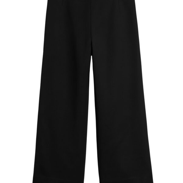 Totême Fluid satin trousers in Black - Pants - Scandinavian Minimalist Luxury at Coveti