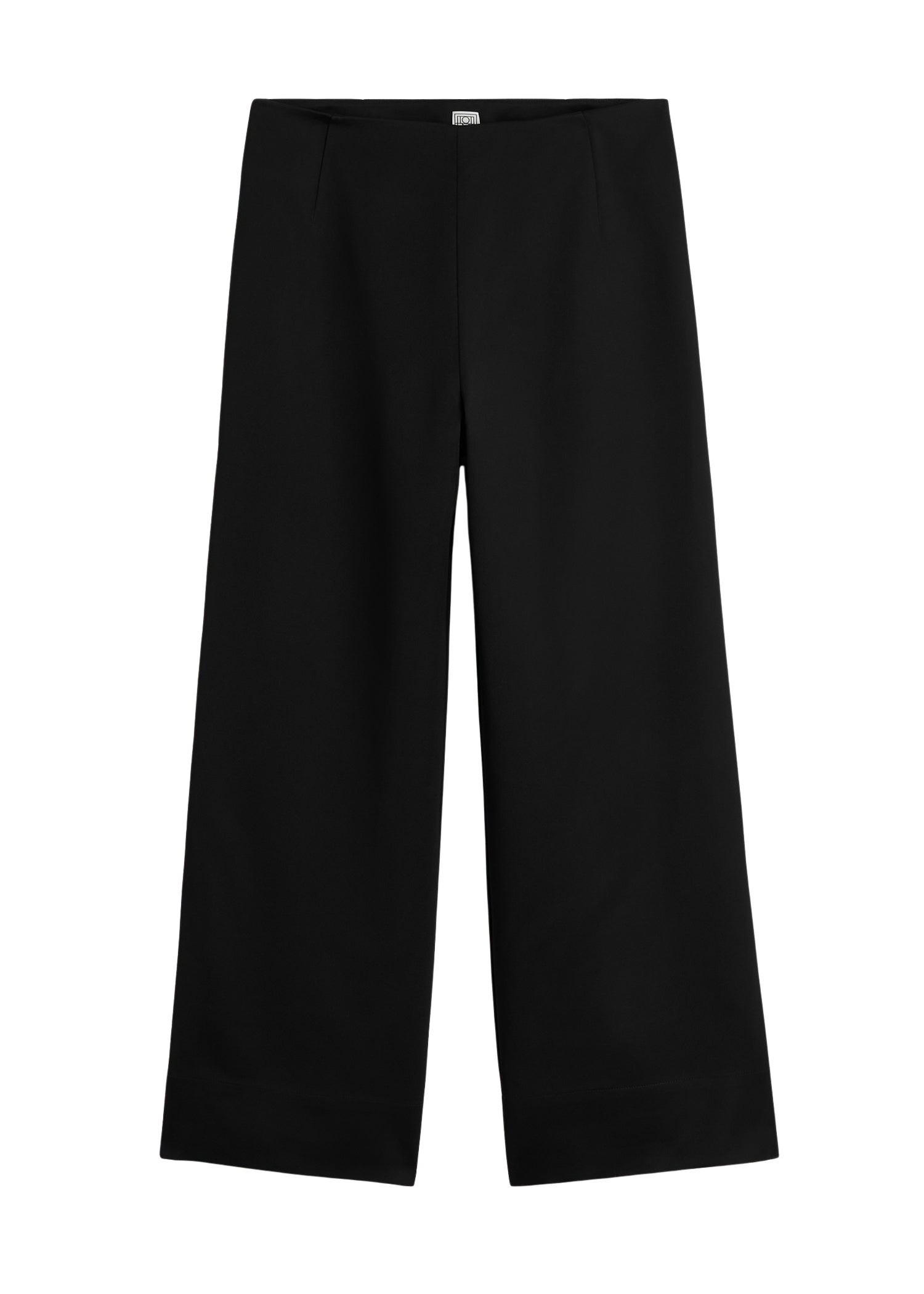 Toteme Fluid satin trousers in Black