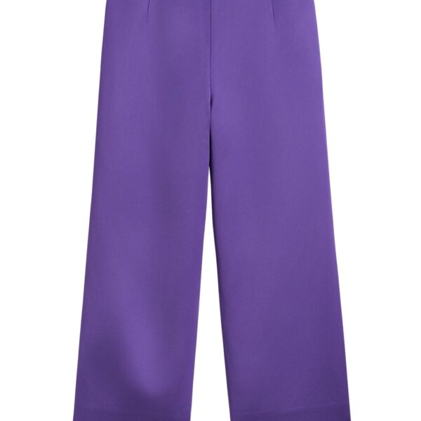 Totême Fluid satin trousers in Violet - Pants - Scandinavian Minimalist Luxury at Coveti