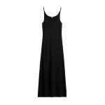 Totême Fluid slip dress in Black - Dresses - Scandinavian Minimalist Luxury at Coveti