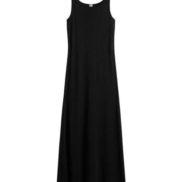 Totême Fluid slip dress in Black - Dresses - Scandinavian Minimalist Luxury at Coveti
