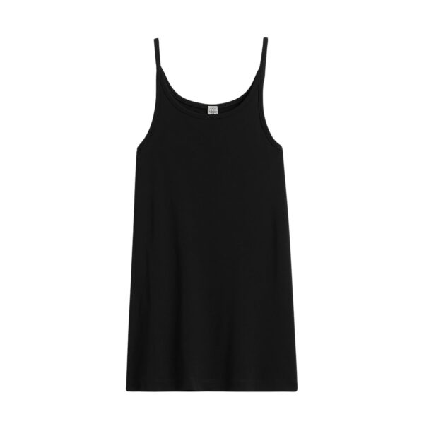Totême Fluid slip top in Black - Tops - Scandinavian Minimalist Luxury at Coveti