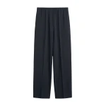 Totême Fluid winter trousers in Navy - Pants - Scandinavian Minimalist Luxury at Coveti