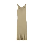Totême Fluted hem dress in Desert - Dresses - Scandinavian Minimalist Luxury at Coveti