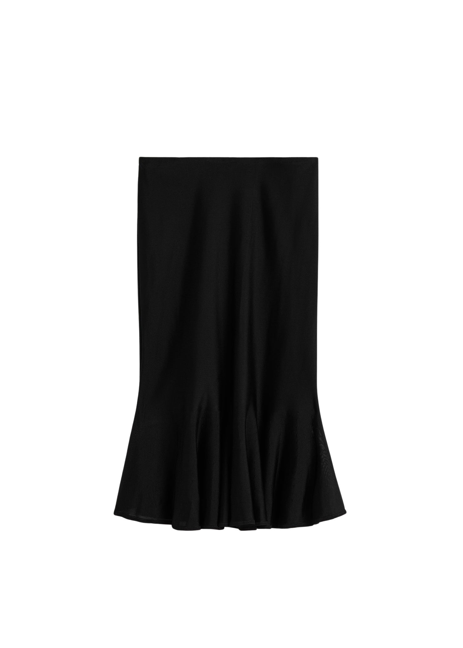 Totême Fluted knit skirt in Black - Skirts - Scandinavian Minimalist Luxury at Coveti