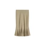 Totême Fluted knit skirt in Desert - Skirts - Scandinavian Minimalist Luxury at Coveti