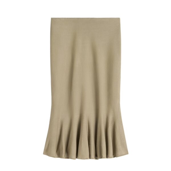 Totême Fluted knit skirt in Desert - Skirts - Scandinavian Minimalist Luxury at Coveti