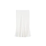 Totême Fluted knit skirt in Optic white - Skirts - Scandinavian Minimalist Luxury at Coveti