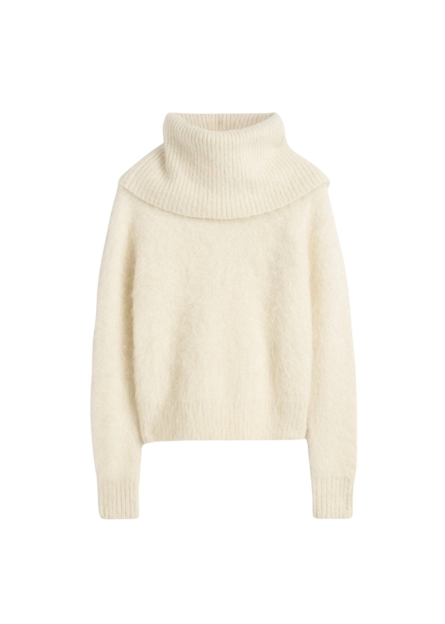 Toteme-Funnel-alpaca-blend-knit-in-Milk36083_nobg Totême Funnel alpaca-blend knit in Milk - Knitwear - Scandinavian Minimalist Luxury at Coveti