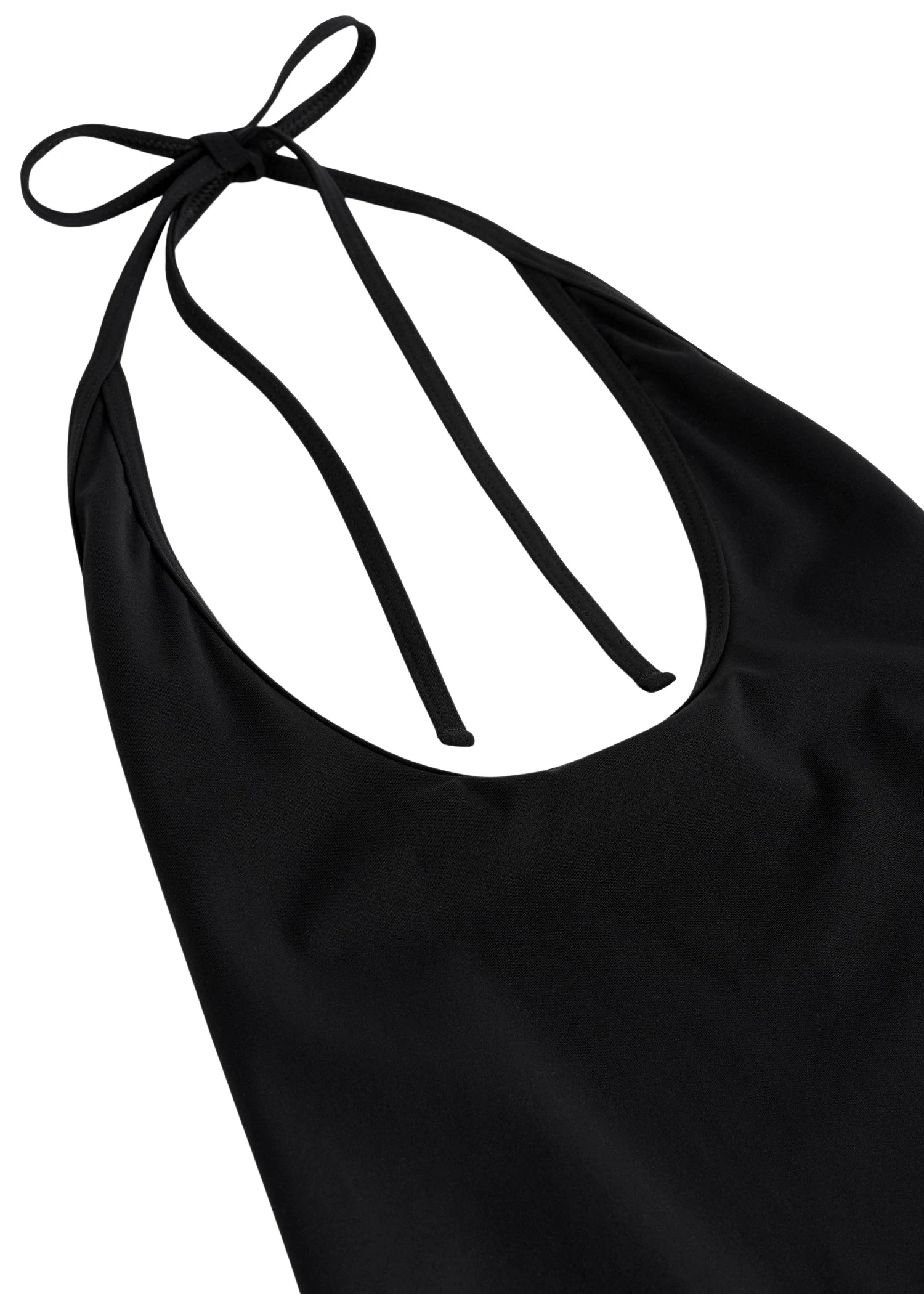 Toteme-Halter-tie-swimsuit-in-Black72434_nobg Totême Halter tie swimsuit in Black - Beachwear - Scandinavian Minimalist Luxury at Coveti