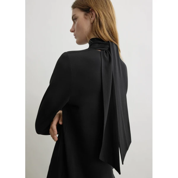 Totême High-neck jersey top in Black - Tops - Scandinavian Minimalist Luxury at Coveti
