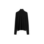 Totême High-neck jersey top in Black - Tops - Scandinavian Minimalist Luxury at Coveti