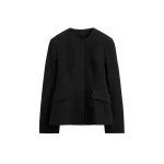 Toteme-Jacquard-cotton-jacket-in-Black74730_nobg Totême Jacquard cotton jacket in Black - Jackets - Scandinavian Minimalist Luxury at Coveti