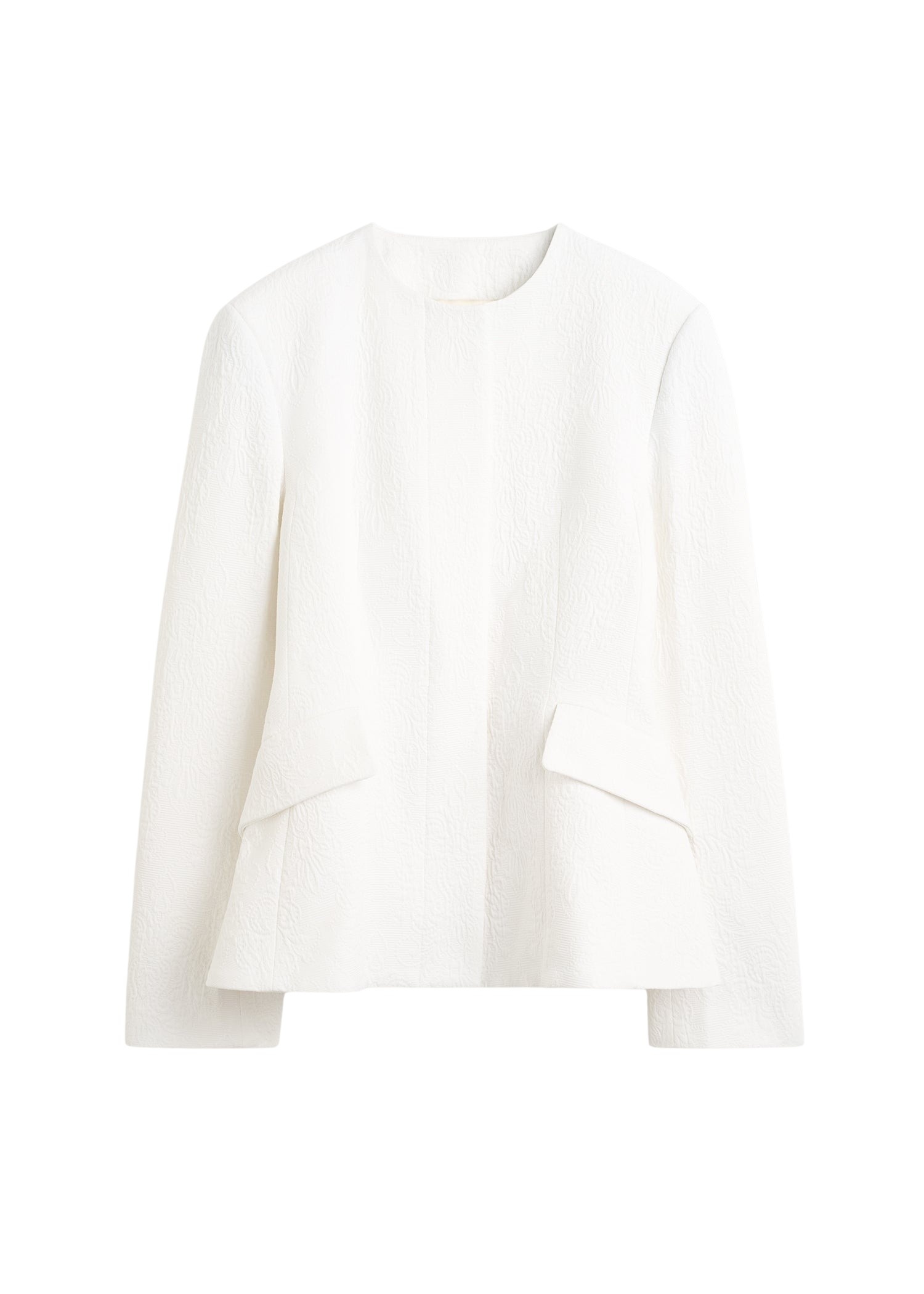 Toteme Jacquard cotton jacket in Optic white