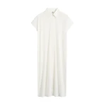 Totême Jersey shirtdress in Off-white - Dresses - Scandinavian Minimalist Luxury at Coveti