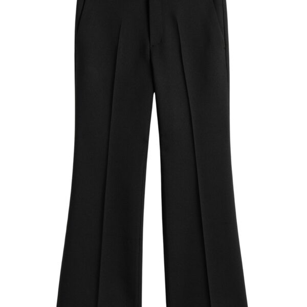 Totême Kick flare trousers in Black - Pants - Scandinavian Minimalist Luxury at Coveti