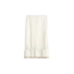 Totême Layered satin skirt in White - Skirts - Scandinavian Minimalist Luxury at Coveti