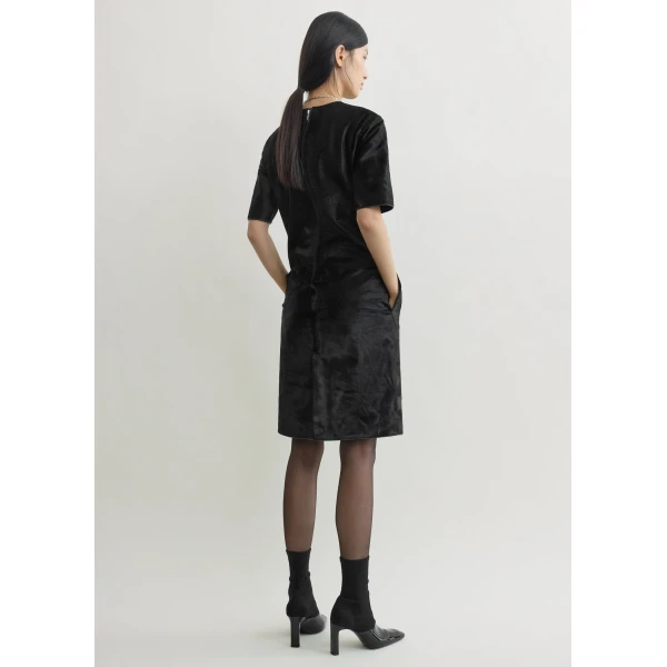 Totême Leather dress in Black - Dresses - Scandinavian Minimalist Luxury at Coveti