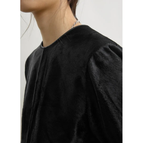 Totême Leather dress in Black - Dresses - Scandinavian Minimalist Luxury at Coveti