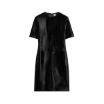 Totême Leather dress in Black - Dresses - Scandinavian Minimalist Luxury at Coveti