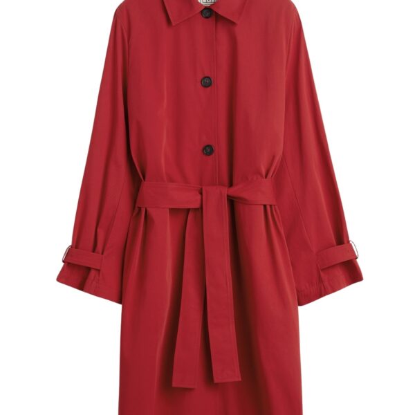 Totême Light spring trench in Poppy - Coats - Scandinavian Minimalist Luxury at Coveti