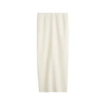 Totême Light wool skirt in Ecru - Skirts - Scandinavian Minimalist Luxury at Coveti