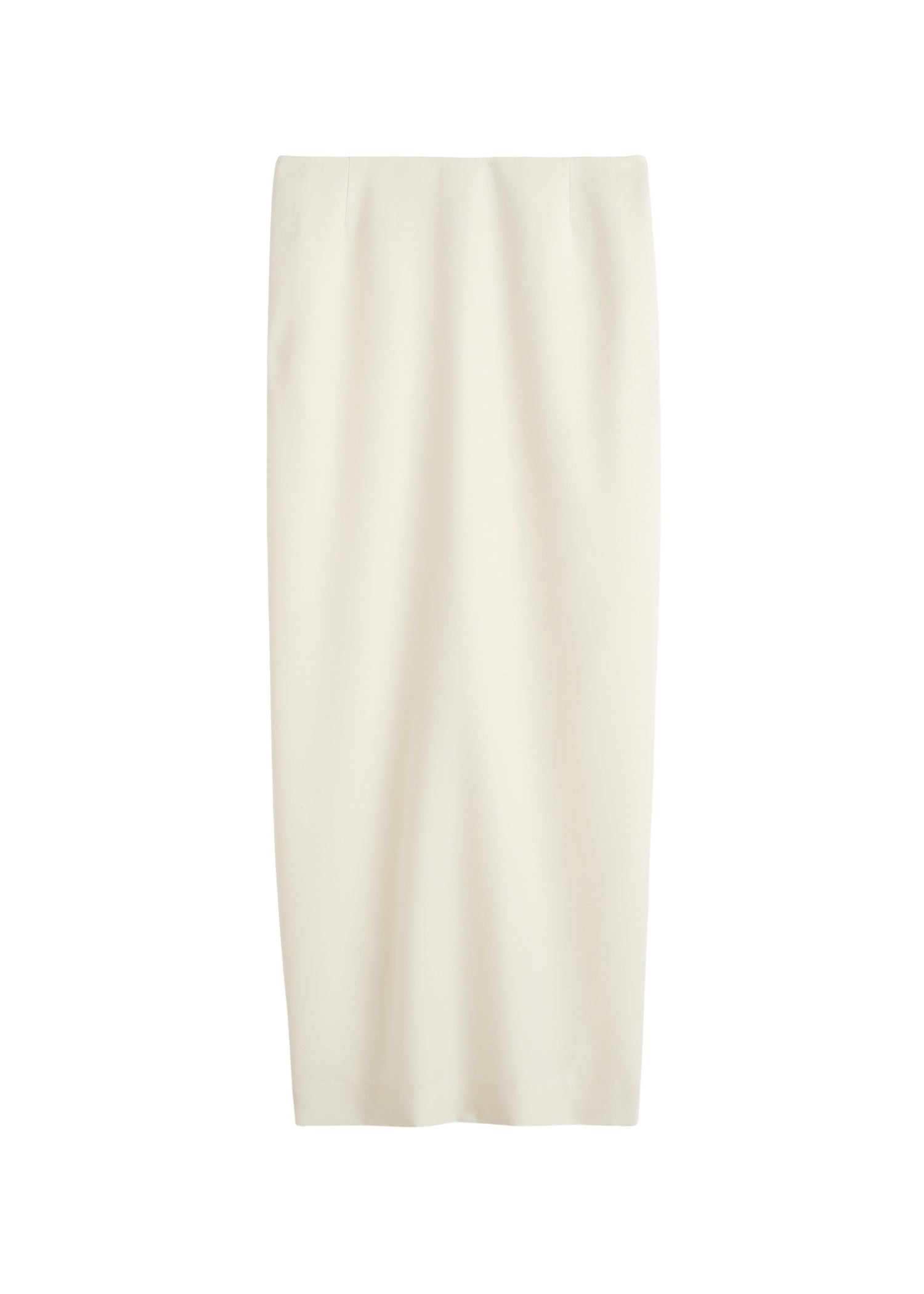 Totême Light wool skirt in Ecru - Skirts - Scandinavian Minimalist Luxury at Coveti