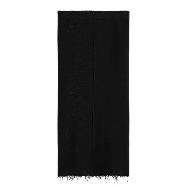 Totême Long fringed jersey skirt in Black - Skirts - Scandinavian Minimalist Luxury at Coveti