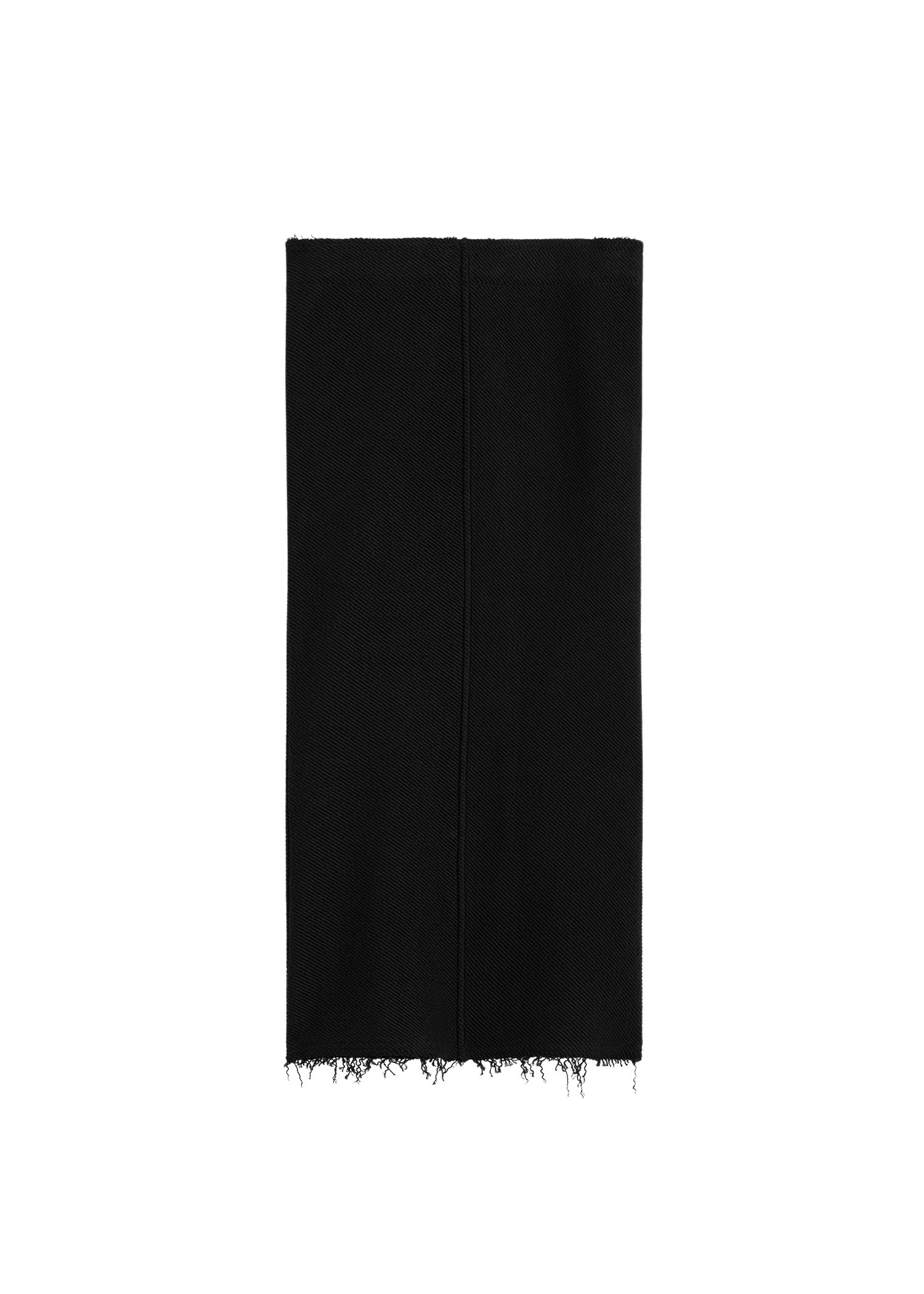 Totême Long fringed jersey skirt in Black - Skirts - Scandinavian Minimalist Luxury at Coveti