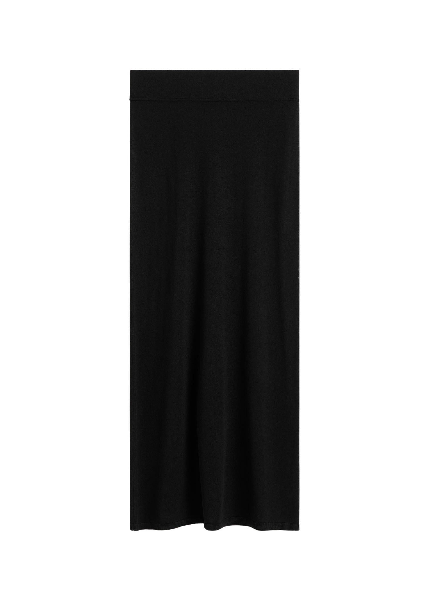 Totême Long knit skirt in Black - Skirts - Scandinavian Minimalist Luxury at Coveti