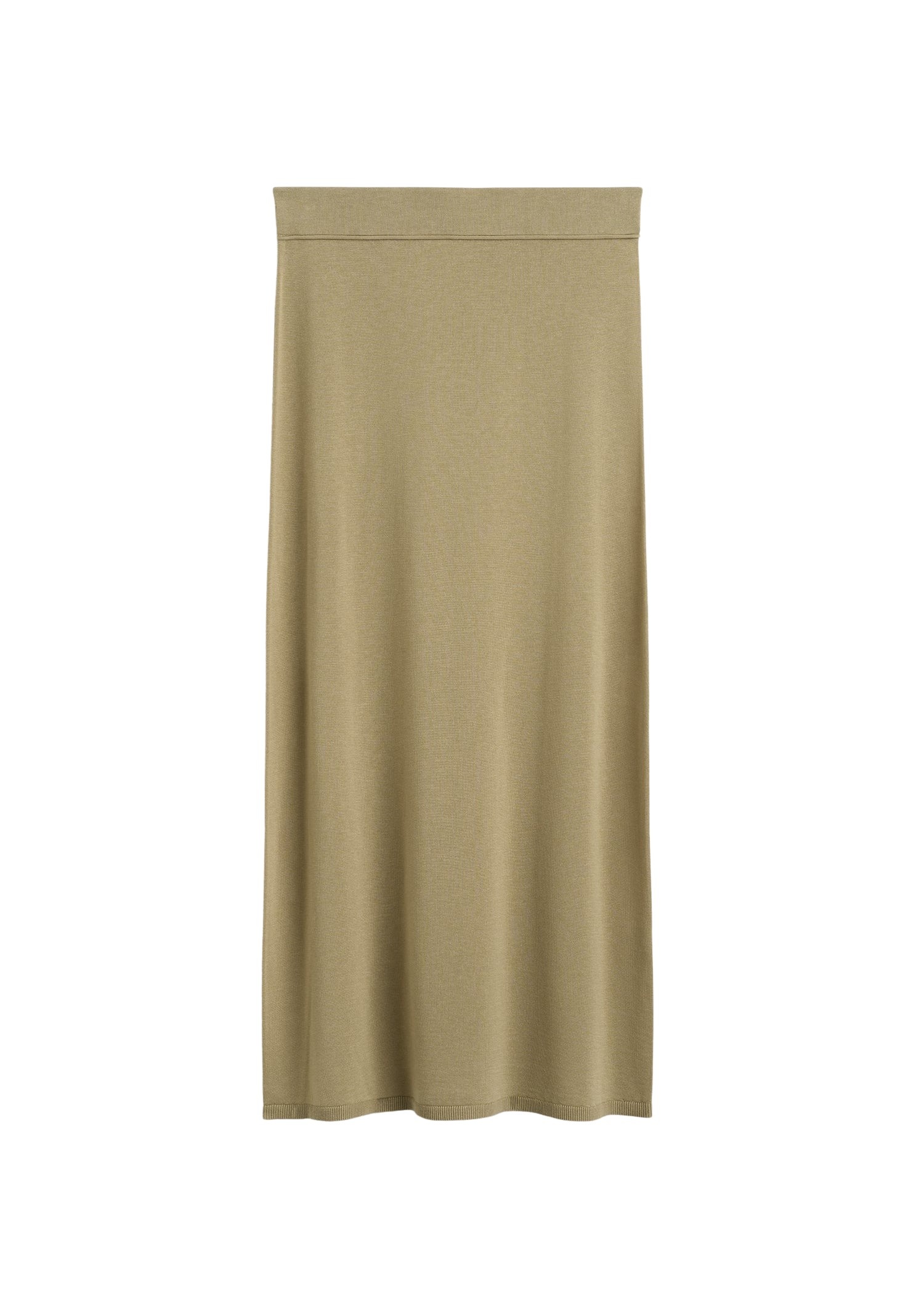 Totême Long knit skirt in Desert - Skirts - Scandinavian Minimalist Luxury at Coveti