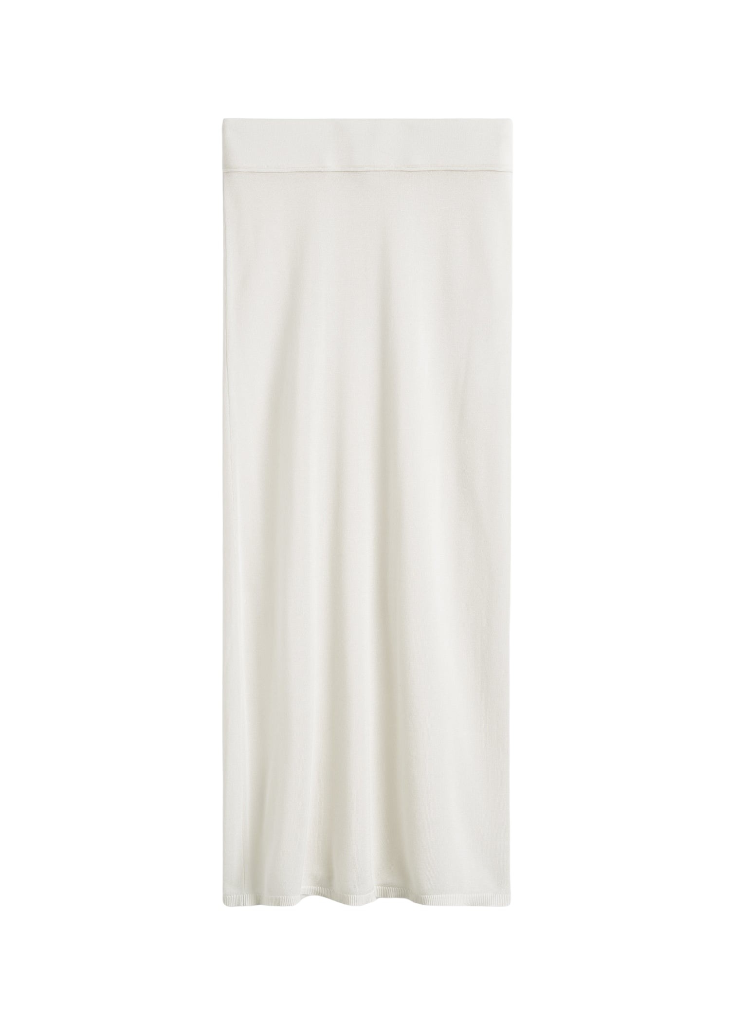 Totême Long knit skirt in White - Skirts - Scandinavian Minimalist Luxury at Coveti