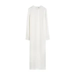 Totême Long satin dress in White - Dresses - Scandinavian Minimalist Luxury at Coveti