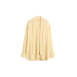 Totême Long scarf blouse in Champagne - Tops - Scandinavian Minimalist Luxury at Coveti