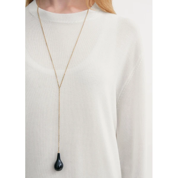 Totême Long-sleeve tee knit in White - Knitwear - Scandinavian Minimalist Luxury at Coveti