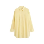 Totême Long summer shirt in Buttercup - Dresses - Scandinavian Minimalist Luxury at Coveti