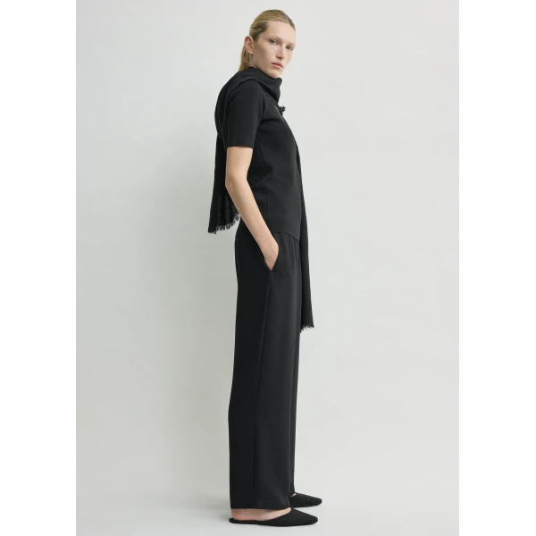 Totême Lounge trousers in Black - Pants - Scandinavian Minimalist Luxury at Coveti