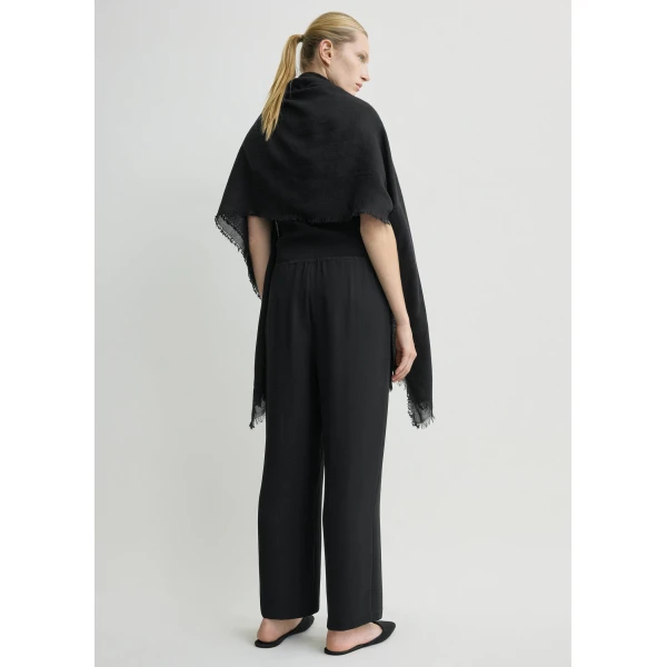 Totême Lounge trousers in Black - Pants - Scandinavian Minimalist Luxury at Coveti