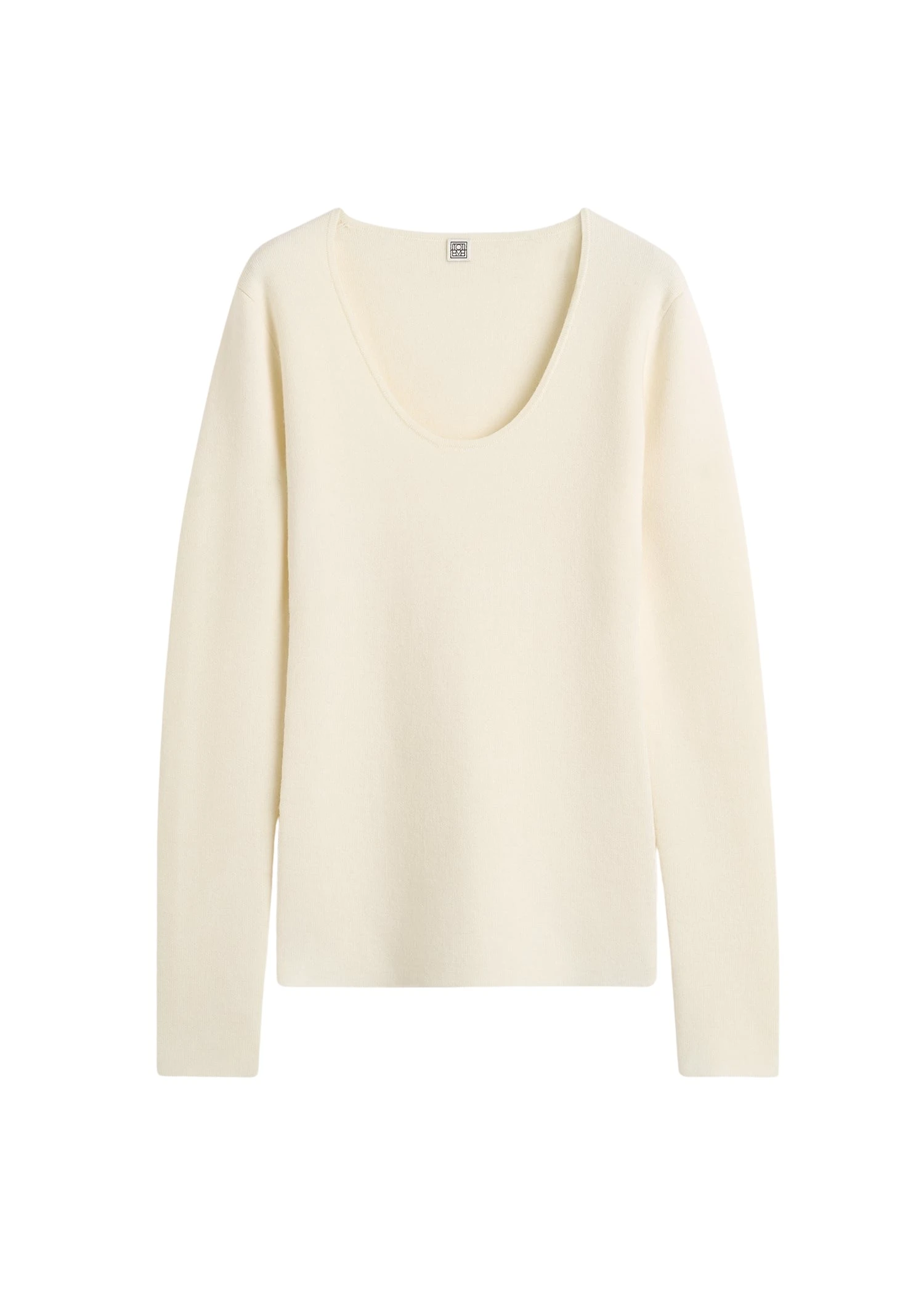 Toteme-Merino-knit-top-in-Ecru31668_nobg Totême Merino knit top in Ecru - Knitwear - Scandinavian Minimalist Luxury at Coveti