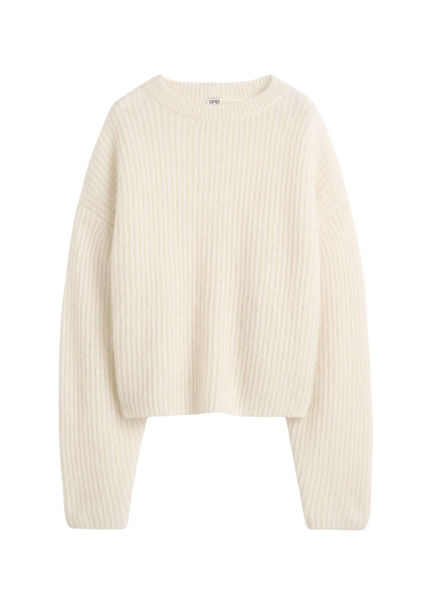 Toteme-Mohair-blend-rib-knit-in-Ecru59581_nobg Totême Mohair blend rib knit in Ecru - Knitwear - Scandinavian Minimalist Luxury at Coveti