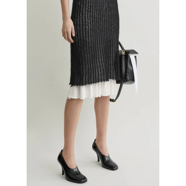 Totême Mohair knit tank dress in Black - Dresses - Scandinavian Minimalist Luxury at Coveti