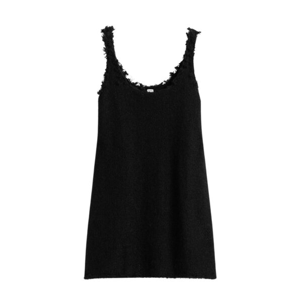 Totême Mohair knit tank in Black - Knitwear - Scandinavian Minimalist Luxury at Coveti