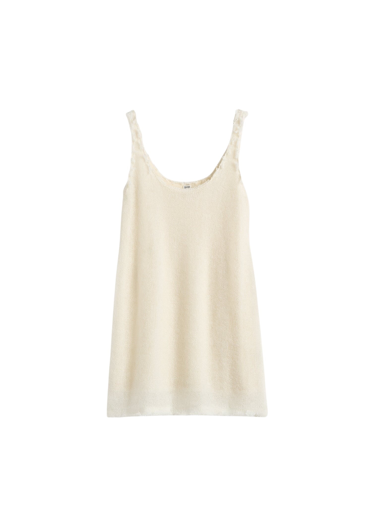 Totême Mohair knit tank in Off-white - Knitwear - Scandinavian Minimalist Luxury at Coveti