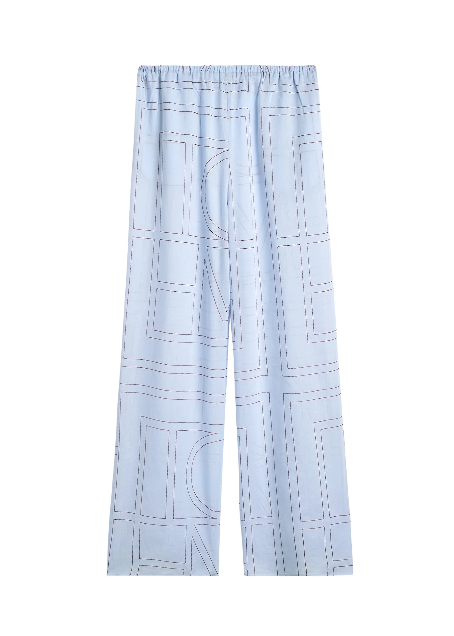 Toteme-Monogram-cotton-blend-pj-bottoms-in-Sky18794_nobg Totême Monogram cotton-blend pj bottoms in Sky - Pants - Scandinavian Minimalist Luxury at Coveti