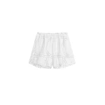 Totême Monogram cotton pj shorts in White / Black - Shorts - Scandinavian Minimalist Luxury at Coveti
