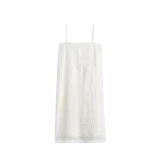 Totême Monogram cotton voile dress in White - Dresses - Scandinavian Minimalist Luxury at Coveti