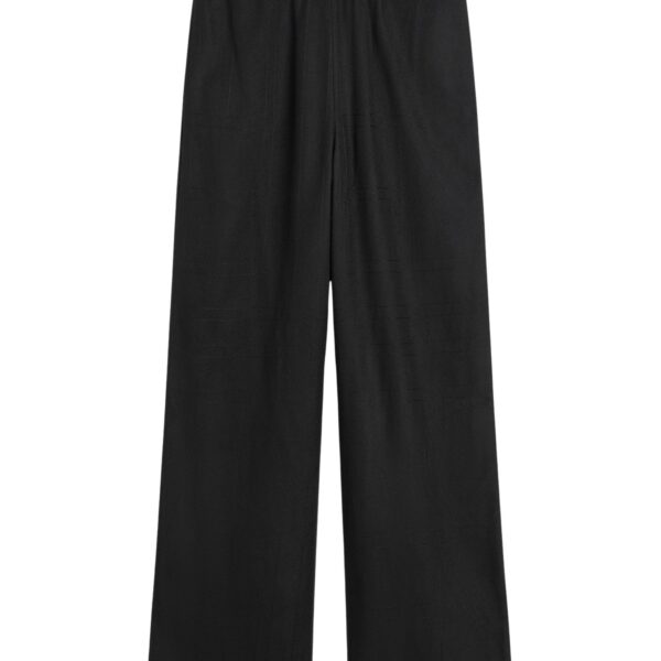 Totême Monogram flannel pj bottoms in Black - Pants - Scandinavian Minimalist Luxury at Coveti