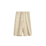 Totême Monogram silk pj culottes in Ivory - Shorts - Scandinavian Minimalist Luxury at Coveti